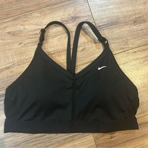 Nike Dri-FIT Black Mesh Swoosh Sports Bra Women’s XL